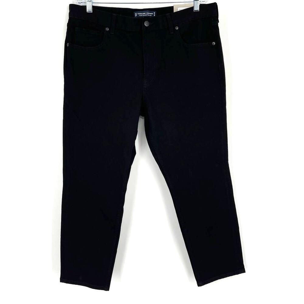 Everlane Uniform‎ The Slim 4 Way Stretch Organic Jean Black 38x28 NWT